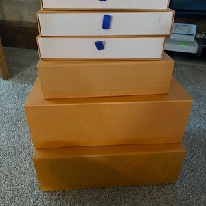Orange and White Storage Box Set